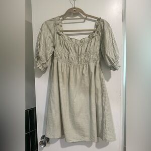 Sabo Skirt Cream Striped Mini Dress